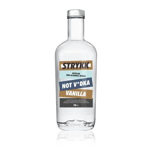 Strykk Not Vanilla Vodka – Alkoholfreier Vanille-Wodka – alkoholfreier Alkohol – destilliert nach den Aromen von reinem Wodka < 0,5% Vol. 70 cl, klar Strykk Not Vanilla Vodka – Alkoholfreier Vanille-Wodka – alkoholfreier Alkohol – destilliert nach den Aromen von reinem Wodka < 0,5% Vol. 70 cl, klar von Stryyk