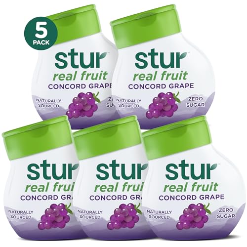 Stur Flüssiger Wasserverstärker, Trauben-Acai, gesüßt mit Stevia, reich an Vitamin C und Antioxidantien, zuckerfrei, keine Kalorien, Keto, vegan, 5 Flaschen, ergibt 120 Getränke Stur Flüssiger Wasserverstärker, Trauben-Acai, gesüßt mit Stevia, reich an Vitamin C und Antioxidantien, zuckerfrei, keine Kalorien, Keto, vegan, 5 Flaschen, ergibt 120 Getränke von Stur
