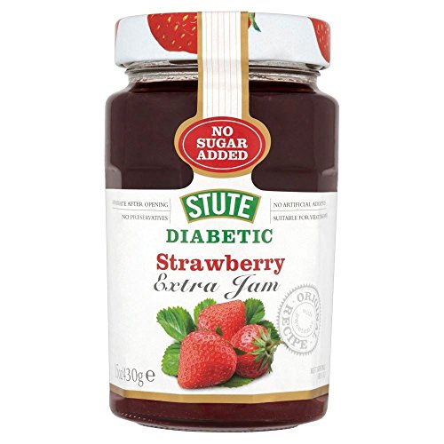 Stute ohne Zuckerzusatz Diabetic Strawberry Jam (430g) - Packung mit 2 von Stute