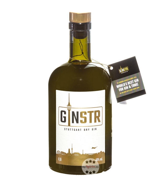 GINSTR Gin (44 % vol., 0,5 Liter) von Stuttgart Distillers