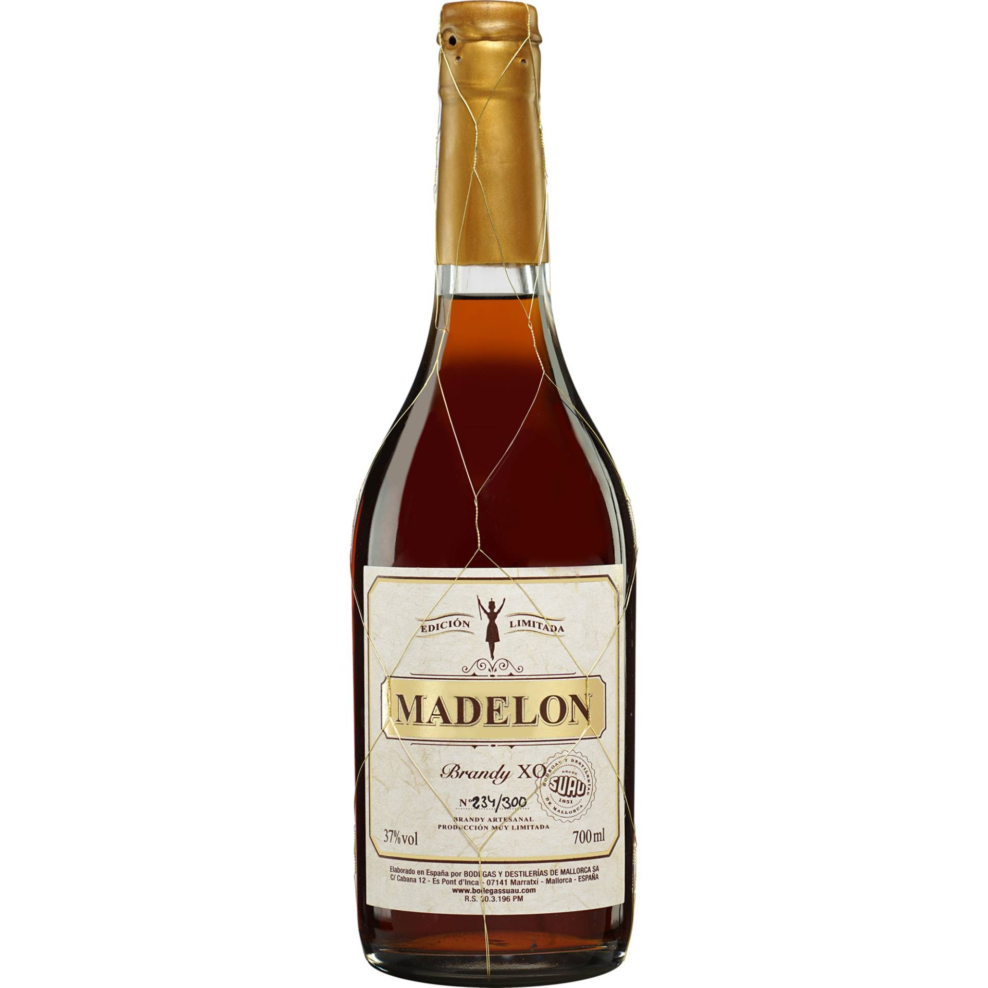 Brandy Suau Madelon - 0,7 L. 0.7L 37% Vol. Brandy aus Spanien Brandy Suau Madelon - 0,7 L. 0.7L 37% Vol. Brandy aus Spanien von Suau