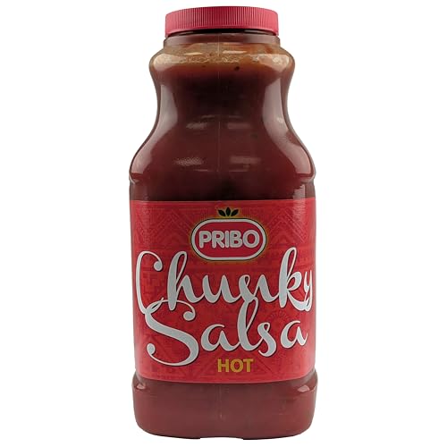 PRIBO CHUNKY SALSA Sauce-Soße 2400ml | Tex-Mex Sauce | handliche Plastikflasche | einfache Dosierung Lagerung | hot | scharfe Tomatensauce | für Tacos Hot-Dogs Burger Fisch PRIBO CHUNKY SALSA Sauce-Soße 2400ml | Tex-Mex Sauce | handliche Plastikflasche | einfache Dosierung Lagerung | hot | scharfe Tomatensauce | für Tacos Hot-Dogs Burger Fisch von Sucelos