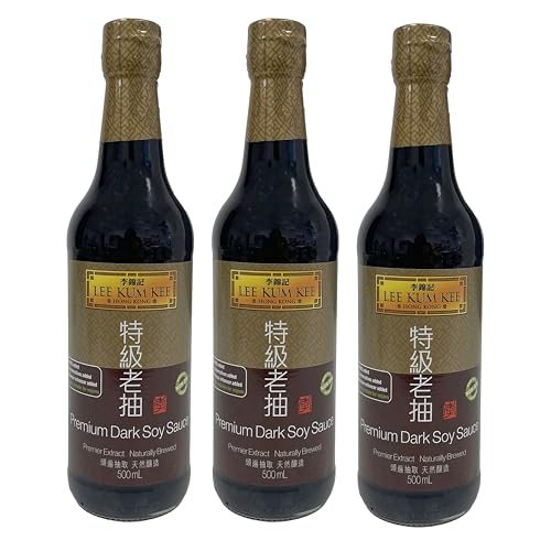 LEE KUM KEE PREMIUM SOJA SAUCE 3x 500ml Glasflasche | dunkel | Soja-Soße | soy sauce | hauch von Süße | subtiler Sojabohnengeschmack LEE KUM KEE PREMIUM SOJA SAUCE 3x 500ml Glasflasche | dunkel | Soja-Soße | soy sauce | hauch von Süße | subtiler Sojabohnengeschmack von Sucelos