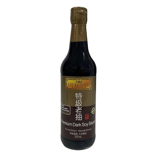 LEE KUM KEE PREMIUM SOJA SAUCE 500ml Glasflasche | dunkel | Soja-Soße | soy sauce | hauch von Süße | subtiler Sojabohnengeschmack von Sucelos