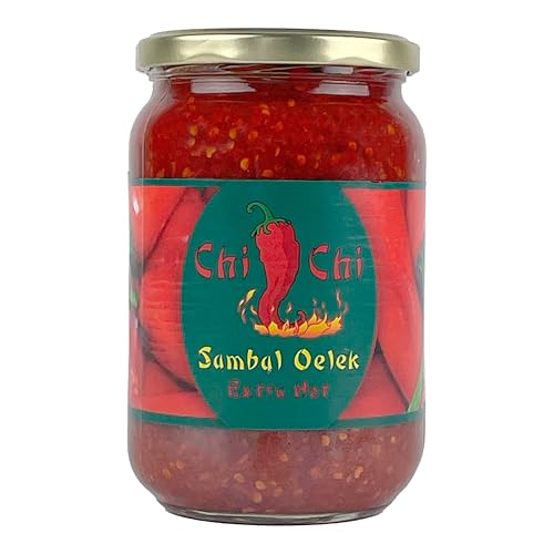 CHI-CHI SAMBAL OELEK 720ml | Chili Paste | Würzpaste feurig | extra scharf | extra hot | aus roten Pfefferschoten - Pfefferonen | für asiatische Fleisch-und Geflügelgerichte von Sucelos