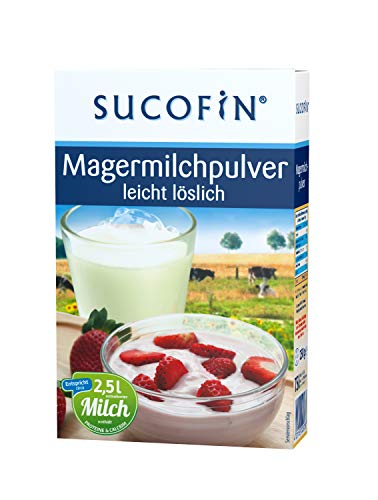 SUCOFIN Magermilchpulver 9 x 250 g, Ideal als Kaffeeweißer und zum Backen, Das Milchpulver ist leicht löslich, reich an Nährstoffen und lange haltbar von SUCOFIN