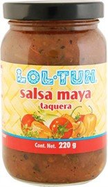 LO-TUN Rote Maya Taquera-Chilisauce - Salsa Maya Taquera Roja, 220g von Sucos