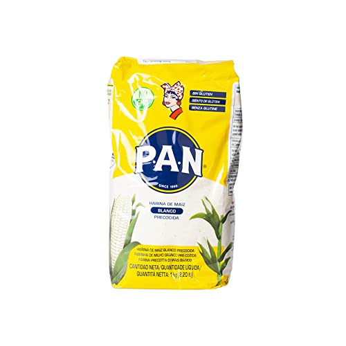 Sucos Vorgekochtes Weisses Maismehl - Harina blanca de maiz PAN, 1kg von Sucos