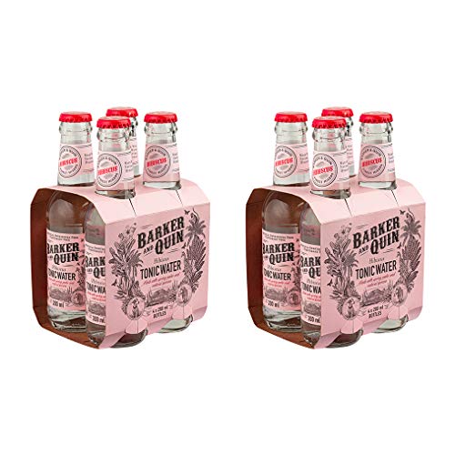 Barker & Quin Hibiscus Tonic 8 x 200ml / rein natürlich / Südafrika toller Begleiter zu Gin / handwerklich hergestellt / (Einweg Flaschen Preis incl. 2,00 € / 8 x 0,25€ DPG Einwegpfand) von Südafrika Genuss