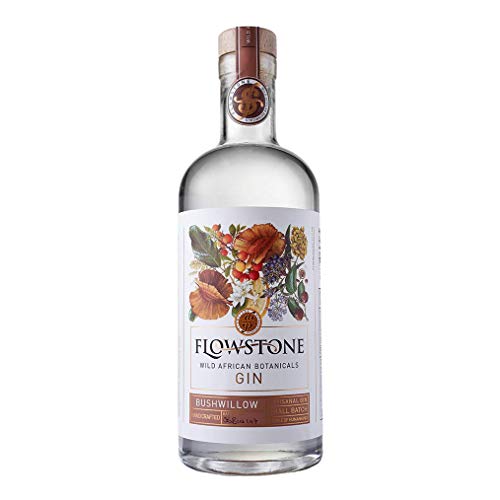 Flowstone Bushwillow Gin – Wild African Botanicals [ nussig/holzig/kraftvoll ] aus der Wiege der Menschheit/Südafrika/Craft Gin/handgemacht 43% Vol. / 0,7l (Flasche) von Südafrika Genuss