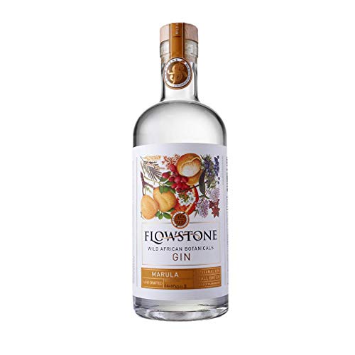 Flowstone Marula Gin – Wild African Botanicals [ fruchtig, floral, mit angenehmer Würze] aus der Wiege der Menschheit/Südafrika/Craft Gin/handgemacht 43% Vol. / 0,7l (Flasche) von Südafrika Genuss