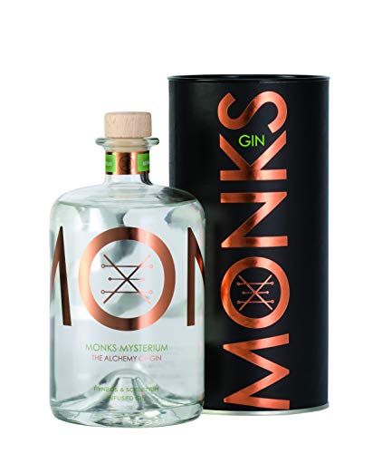 Monks -Mysterium- Gin aus Südafrika/Genuss/Pflanzen vom Kap/würzige Aromen/Skeletium/Wachholder/Fynbos / 0,7 L Flasche 43% Vol/Craft Gin (Flasche) von Südafrika Genuss