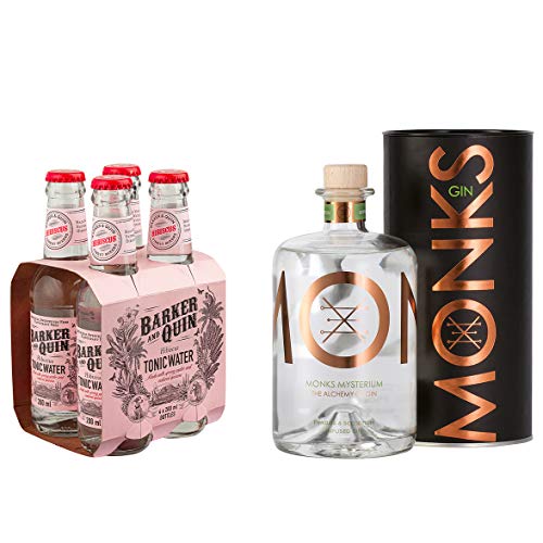 Monks -Mysterium- Gin aus Südafrika/Pflanzen vom Kap/würzige Aromen/Skeletium/Wachholder/Fynbos / 0,7 L / 43% Vol / (Einweg Flaschen Preis incl. 1,00 € / 4 x 0,25€ DPG Einwegpfand) (Tonic Bundle 2) von Inverroche