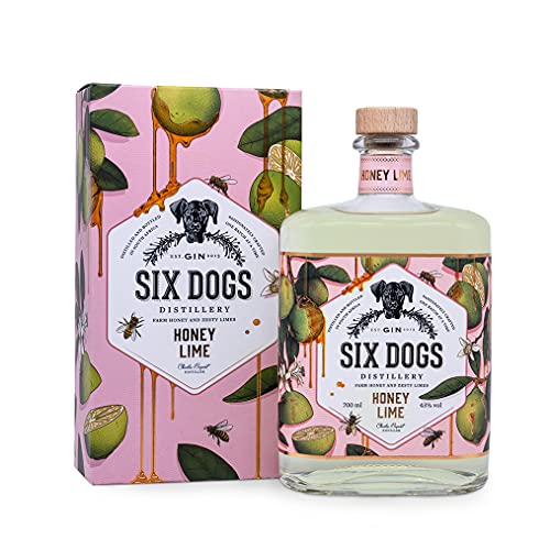 Six Dogs - Honey & Lime - Gin aus Südafrika/Wacholder & Honig & Limette/spritzig mit Schmelz / 43% Vol (Flasche) von Inverroche