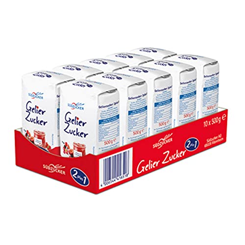 10 x SüdZucker Gelier zucker 2:1 500 g 10er Vorratspack 10 x SüdZucker Gelier zucker 2:1 500 g 10er Vorratspack von Südzucker