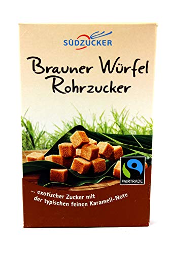Südzucker Brauner Würfel Rohrzucker Fair Trade, 10er Pack (10x500 g) von Südzucker