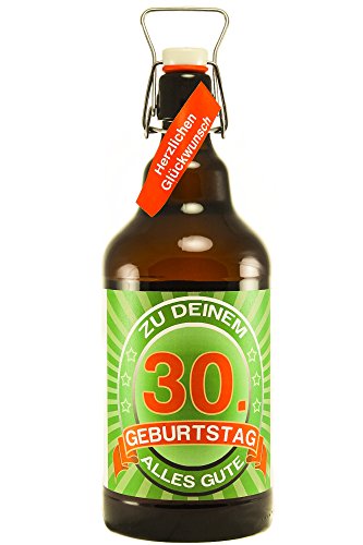 Bier Geschenk 2 ltr XXL Riesenbierflasche 30. Geburtstag von SünGross