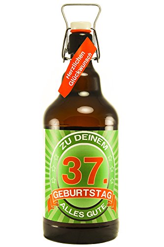 Bier Geschenk 2 ltr XXL Riesenbierflasche 37. Geburtstag von SünGross