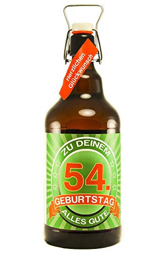 Bier Geschenk 2 ltr XXL Riesenbierflasche 54. Geburtstag von SünGross