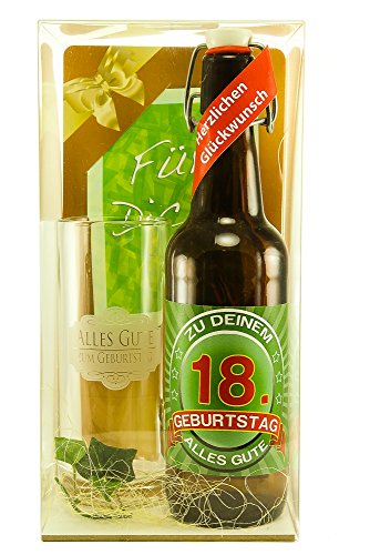 Bier Geschenk Geschenkset 18. Geburtstag von SünGross