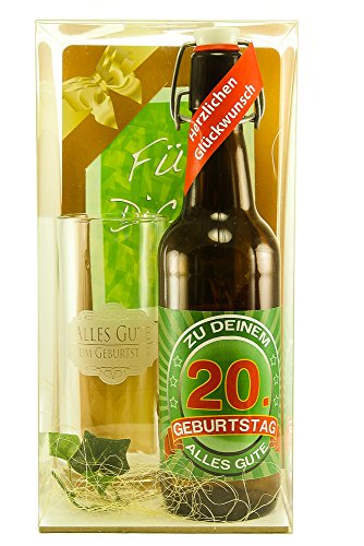 Bier Geschenk Geschenkset 20. Geburtstag von SünGross