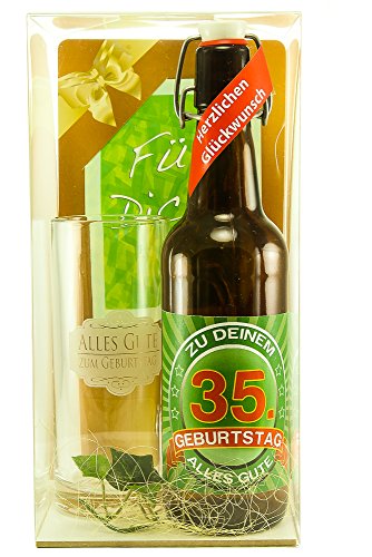 Bier Geschenk Geschenkset 35. Geburtstag von SünGross