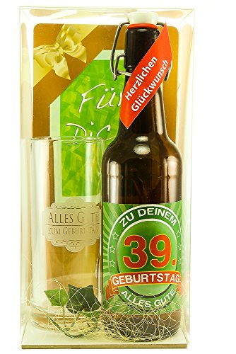 Bier Geschenk Geschenkset 39. Geburtstag von SünGross
