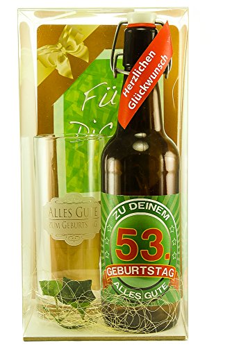 Bier Geschenk Geschenkset 53. Geburtstag von SünGross