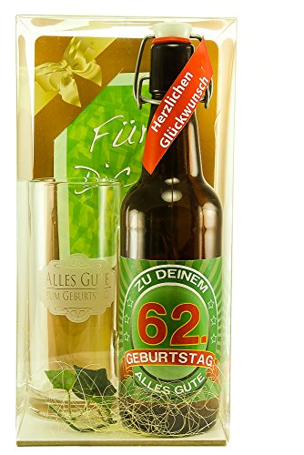 Bier Geschenk Geschenkset 62. Geburtstag von SünGross