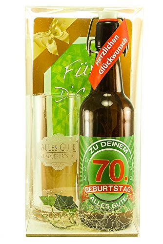 Bier Geschenk Geschenkset 70. Geburtstag Bier Geschenk Geschenkset 70. Geburtstag von SünGross