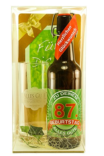 Bier Geschenk Geschenkset 87. Geburtstag Bier Geschenk Geschenkset 87. Geburtstag von SünGross