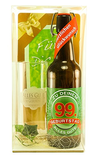 Bier Geschenk Geschenkset 99. Geburtstag von SünGross