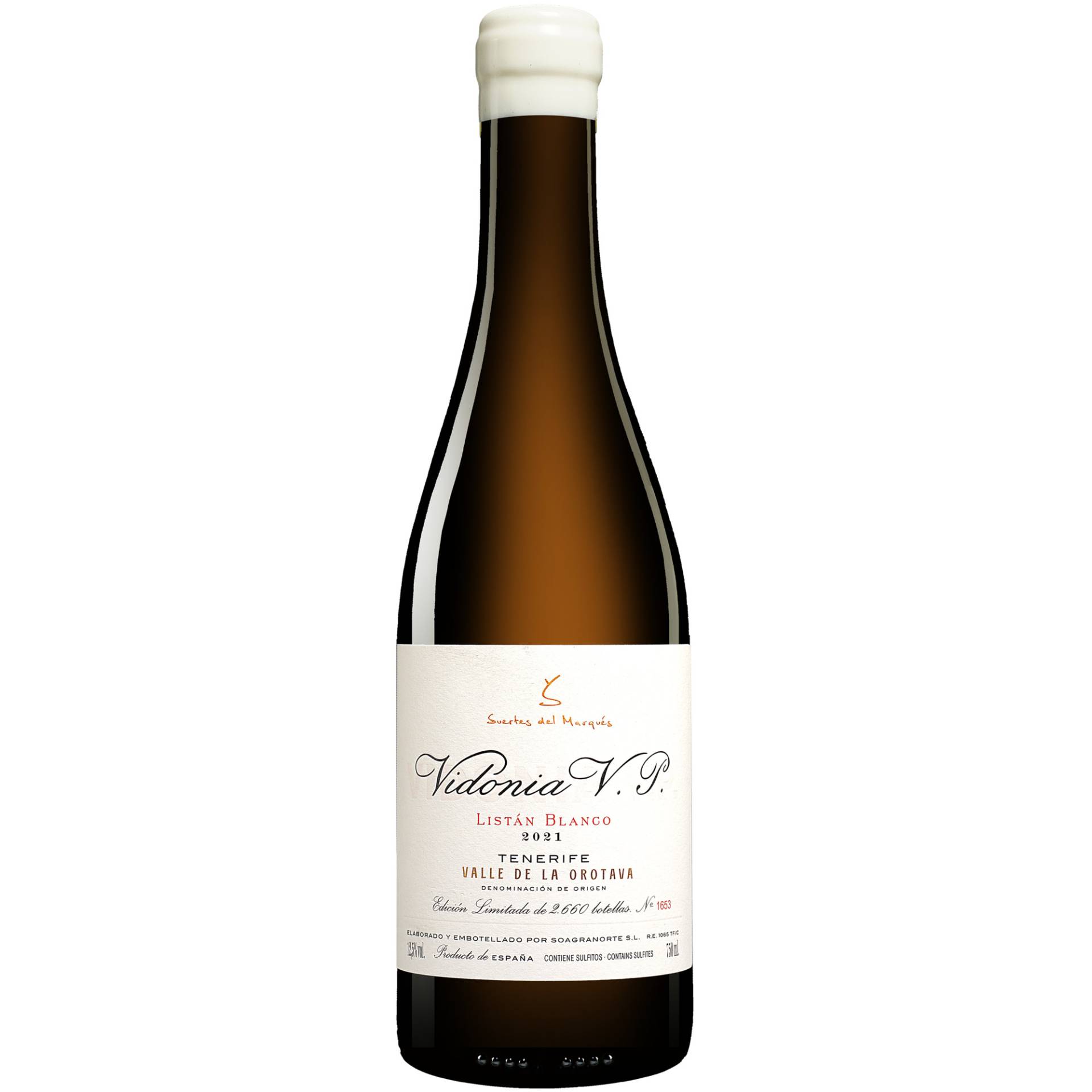 Suertes del Marqués Vidonia V.P. 2021  0.75L 12.5% Vol. Weißwein Trocken aus Spanien von Suertes del Marqués