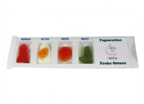 Tablettenbox Frohe Ostern Osterlamm Menge:1 Tablettenbox von Süsswaren-Paradies