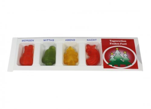 Tablettenbox Frohes Fest gefüllt mit Fruchtgummi Scherzartikel 25g Tablettenbox Frohes Fest gefüllt mit Fruchtgummi Scherzartikel 25g von Süsswaren-Paradies