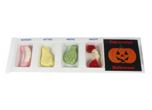 Tablettenbox Halloween Kürbis Menge:1 Tablettenbox von Mega Paradies GmbH