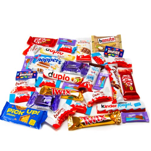 Sugar Bros | Riegelbox mit Minis | 32-teilige Snackbox 700g von Sugar Bros