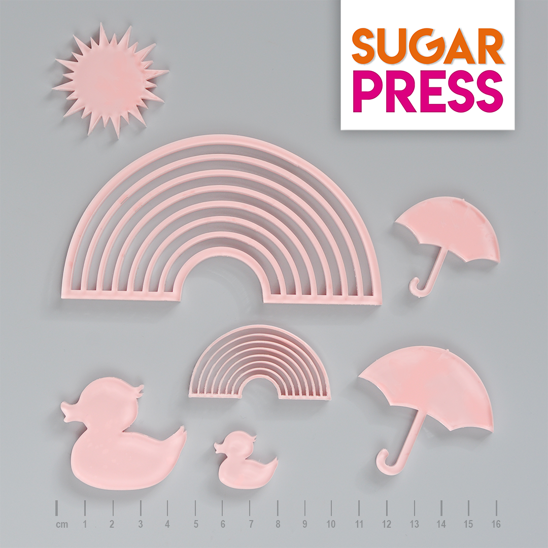 Sugar Press Set Over the Rainbow - Wetter 7 Teilig von Sugar Press by Crafty Designs