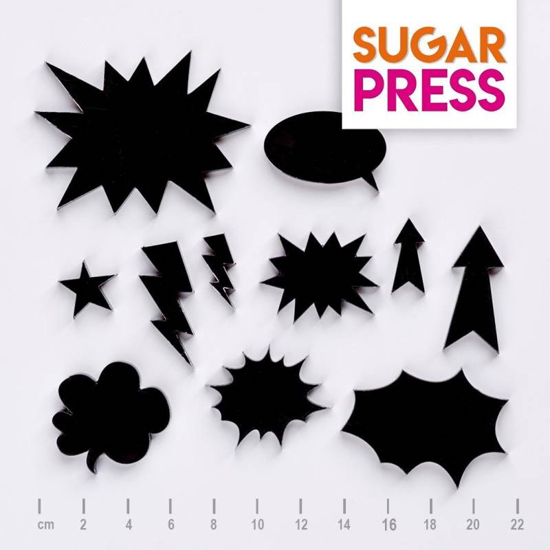 Sugar Press Set Wham Bam - Comic - 11 Teilig von Sugar Press by Crafty Designs
