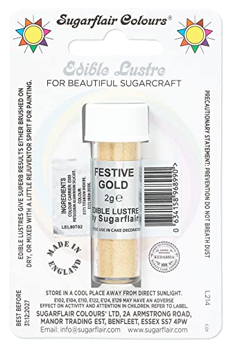 Poudre Festive Gold Poudre Festive Gold von Sugarflair Colours