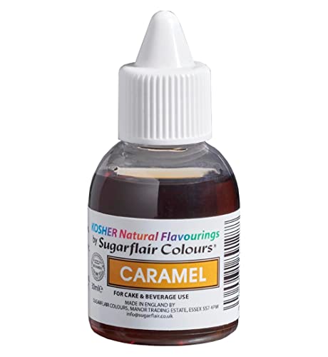 Sugarflair 100 % Natürliches Lebensmittelaroma Caramel, Koscher-Zertifiziert, Food Flavour Drops Rein natürliches Aroma, Intensives Aromatropfen, 100% Natural Flavour - 30 ml Sugarflair 100 % Natürliches Lebensmittelaroma Caramel, Koscher-Zertifiziert, Food Flavour Drops Rein natürliches Aroma, Intensives Aromatropfen, 100% Natural Flavour - 30 ml von Sugarflair Colours