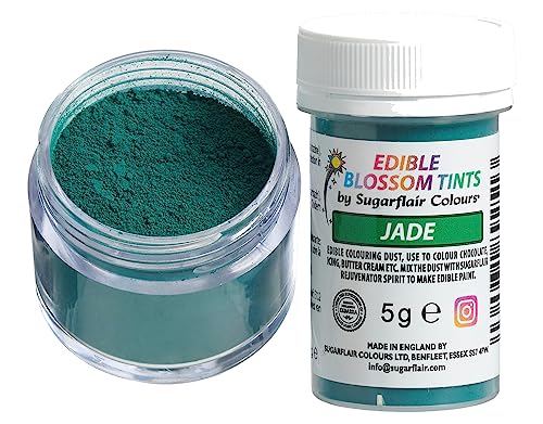 Sugarflair Blossom Tint Dust Lebensmittelfarbe Pulver Jade - Lebensmittel Farbe Pulver für Kuchenoberflächen, Zuckerpaste, Fondant, Zuckerguss, Schokolade, Buttercreme, Macarons und mehr - 5g Sugarflair Blossom Tint Dust Lebensmittelfarbe Pulver Jade - Lebensmittel Farbe Pulver für Kuchenoberflächen, Zuckerpaste, Fondant, Zuckerguss, Schokolade, Buttercreme, Macarons und mehr - 5g von Sugarflair Colours