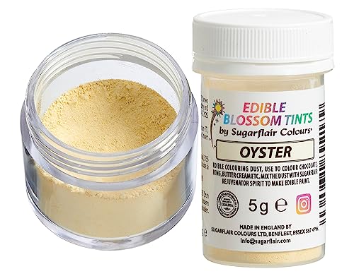 Sugarflair Blossom Tint Dust Lebensmittelfarbe Pulver Oyster - Lebensmittel Farbe Pulver für Kuchenoberflächen, Zuckerpaste, Fondant, Zuckerguss, Schokolade, Buttercreme, Macarons und mehr - 5g Sugarflair Blossom Tint Dust Lebensmittelfarbe Pulver Oyster - Lebensmittel Farbe Pulver für Kuchenoberflächen, Zuckerpaste, Fondant, Zuckerguss, Schokolade, Buttercreme, Macarons und mehr - 5g von Sugarflair Colours