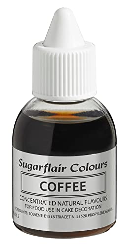 Sugarflair Natürliches Lebensmittelaroma Kaffee, Intensives Aromatropfen für Kuchen, Cupcakes, Frostings, Getränken, Eis - 100% Natural Flavour - 30 ml von Sugarflair Colours