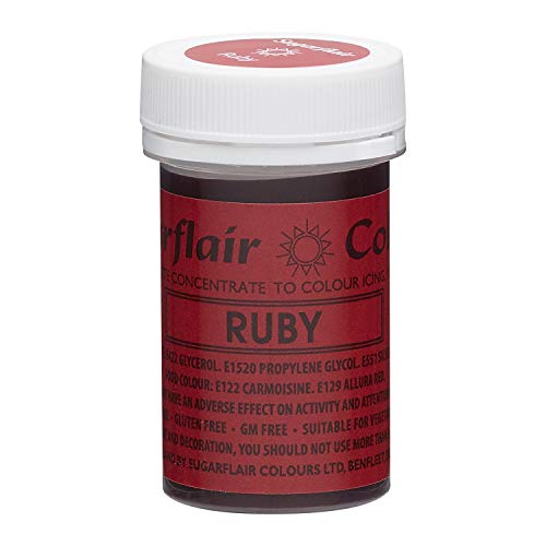 Sugarflair Essbare Fondant Paste Farbe 25g -Ruby Sugarflair Essbare Fondant Paste Farbe 25g -Ruby von Sugarflair Colours