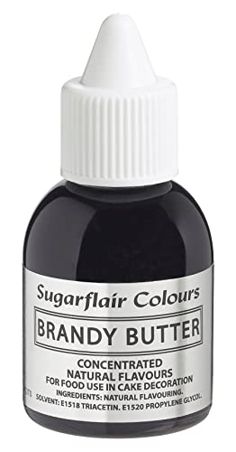 Sugarflair Natürliches Lebensmittelaroma Brandy Butter, Intensives Aromatropfen für Kuchen, Cupcakes, Frostings, Getränken, Eis - 100% Natural Flavour - 30 ml Sugarflair Natürliches Lebensmittelaroma Brandy Butter, Intensives Aromatropfen für Kuchen, Cupcakes, Frostings, Getränken, Eis - 100% Natural Flavour - 30 ml von Sugarflair Colours