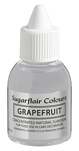 Sugarflair Natürliches Lebensmittelaroma Grapefruit, Intensives Aromatropfen für Kuchen, Cupcakes, Frostings, Getränken, Eis - 100% Natural Flavour - 30 ml Sugarflair Natürliches Lebensmittelaroma Grapefruit, Intensives Aromatropfen für Kuchen, Cupcakes, Frostings, Getränken, Eis - 100% Natural Flavour - 30 ml von Sugarflair Colours