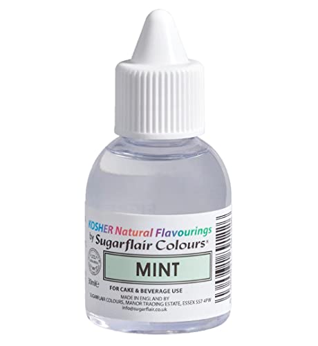 Sugarflair Natürliches Lebensmittelaroma Koscher Mint, Intensives Aromatropfen für Kuchen, Cupcakes, Frostings, Getränken, Eis - 100% Natural Flavour - 30 ml Sugarflair Natürliches Lebensmittelaroma Koscher Mint, Intensives Aromatropfen für Kuchen, Cupcakes, Frostings, Getränken, Eis - 100% Natural Flavour - 30 ml von Sugarflair Colours