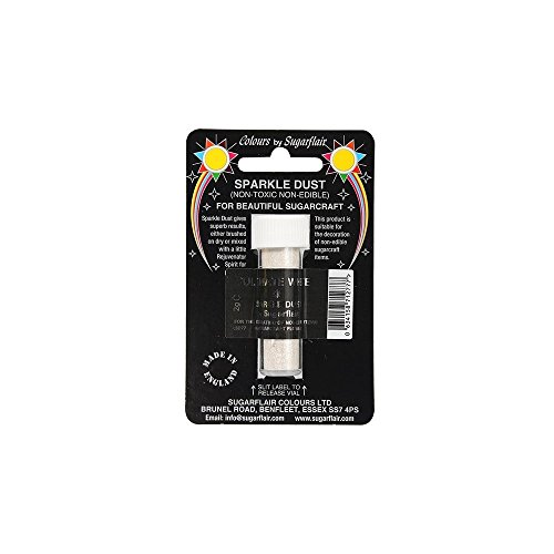 Sugarflair Nicht essbarer Glitzerstaub, Ultimate White, 2 g Sugarflair Nicht essbarer Glitzerstaub, Ultimate White, 2 g von Sugarflair Colours