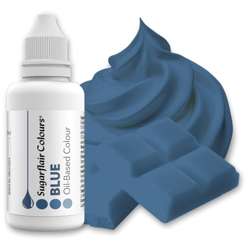 Sugarflair Oil Based Colour Lebensmittelfarbe auf Ölbasis Blue - Hochkonzentrierte Lebensmittel Farbe Ölbasis für Lebensmitteln mit hohem Fettgehalt: Glasur, Buttercreme, Schokolade - 30ml Sugarflair Oil Based Colour Lebensmittelfarbe auf Ölbasis Blue - Hochkonzentrierte Lebensmittel Farbe Ölbasis für Lebensmitteln mit hohem Fettgehalt: Glasur, Buttercreme, Schokolade - 30ml von Sugarflair Colours